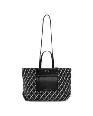 Armani Exchange パターン柄ポケット付きトートバッグ - サムネイル1