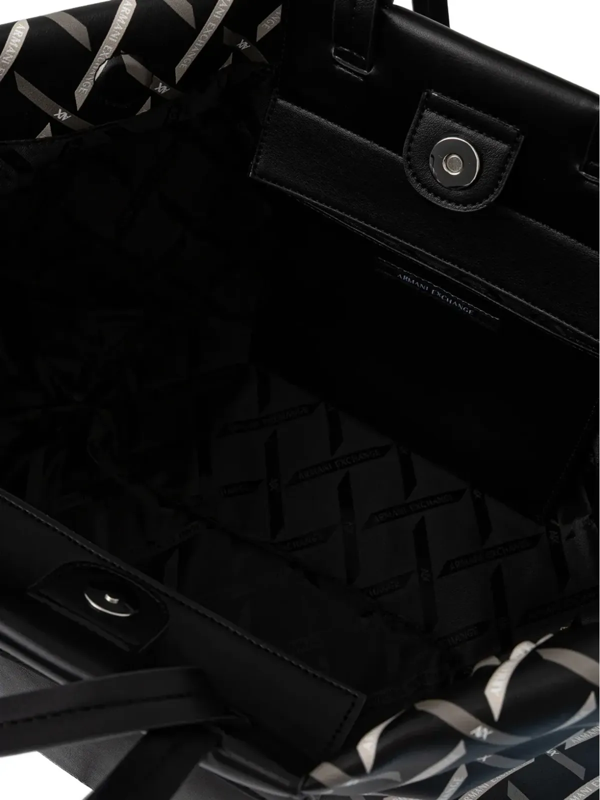 Armani Exchange パターン柄ポケット付きトートバッグ - 画像5