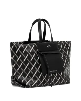 Armani Exchange パターン柄ポケット付きトートバッグ - サムネイル2
