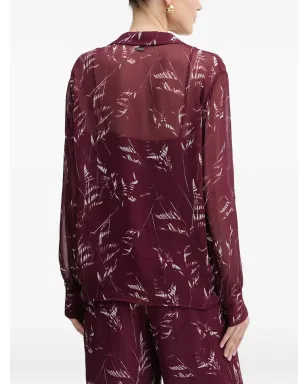 Armani Exchange 花柄プリント長袖ブラウス - サムネイル3