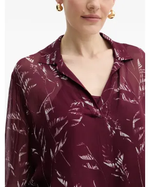 Armani Exchange 花柄プリント長袖ブラウス - サムネイル4