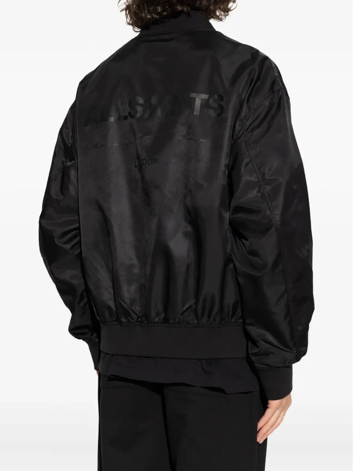 AllSaints ロゴディテール ボンバー ジャケット - 画像4