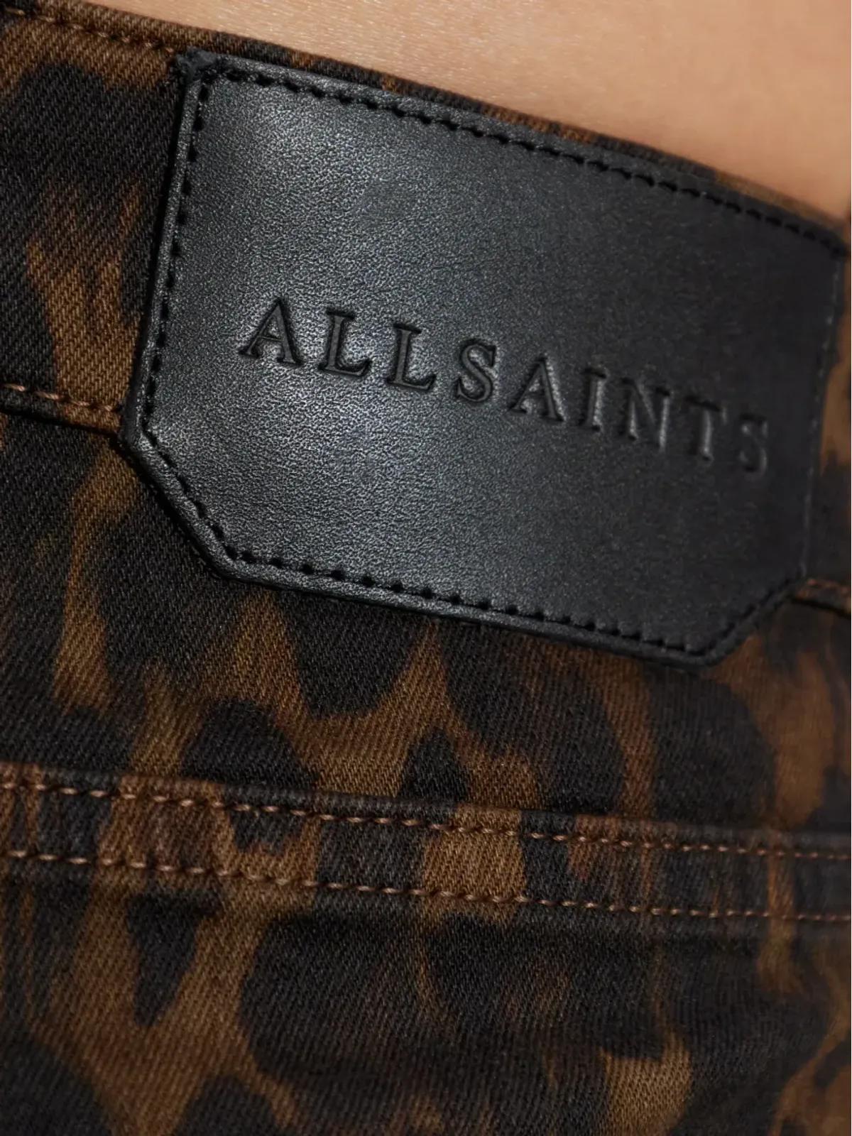 AllSaints レオパードプリントジーンズ - Brown - 画像5