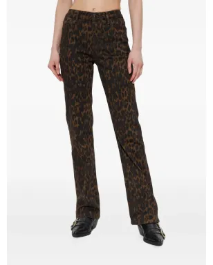 AllSaints レオパードプリントジーンズ - Brown - サムネイル3