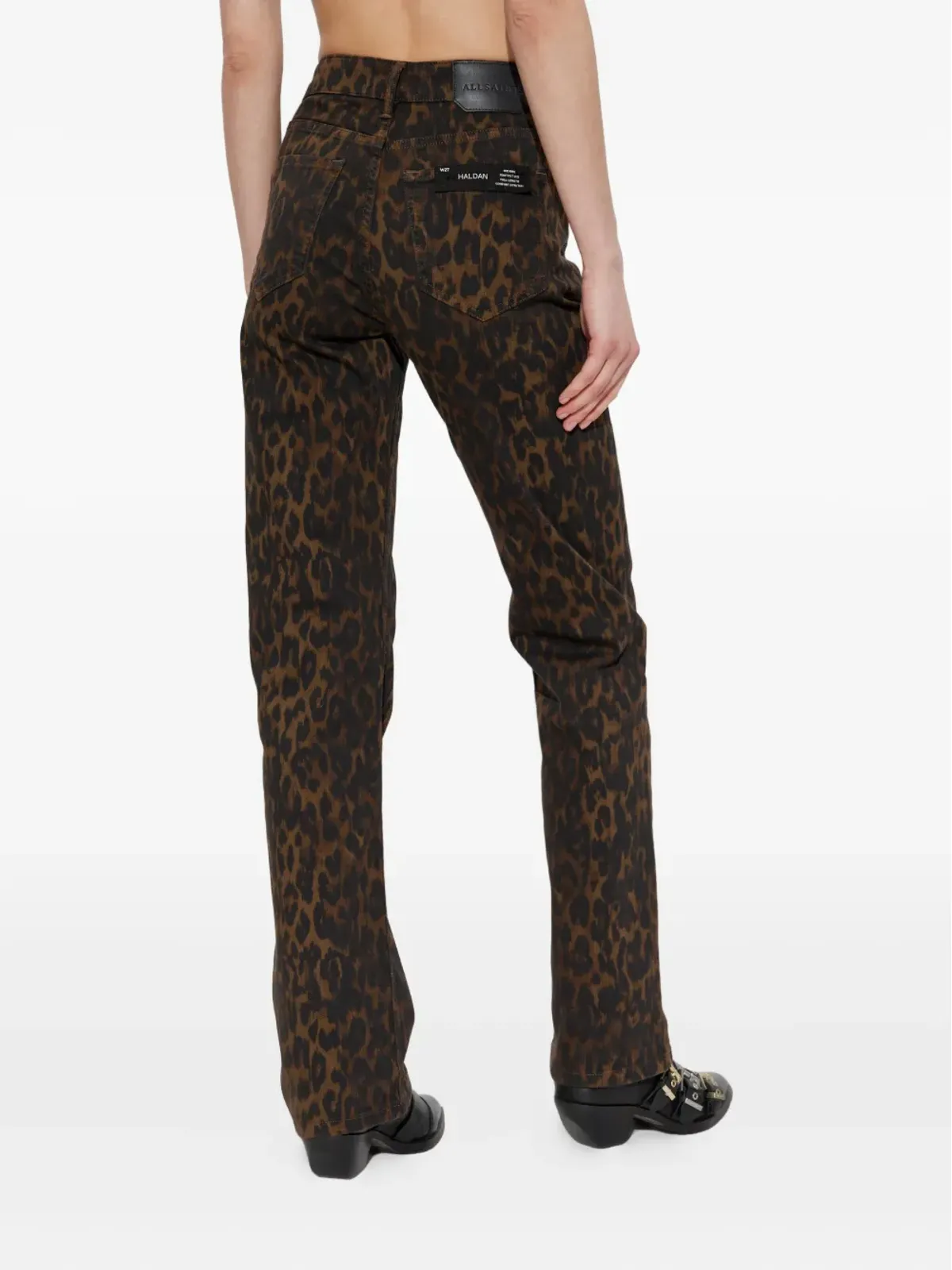 AllSaints レオパードプリントジーンズ - Brown - 画像4