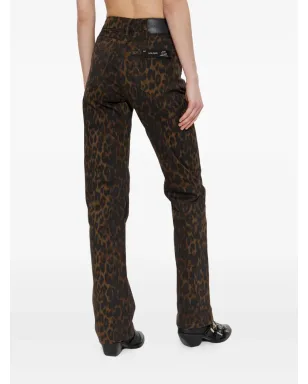 AllSaints レオパードプリントジーンズ - Brown - サムネイル4