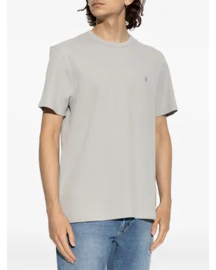 AllSaints エンブロイダーロゴ入り ワッフル生地 Tシャツ - サムネイル3