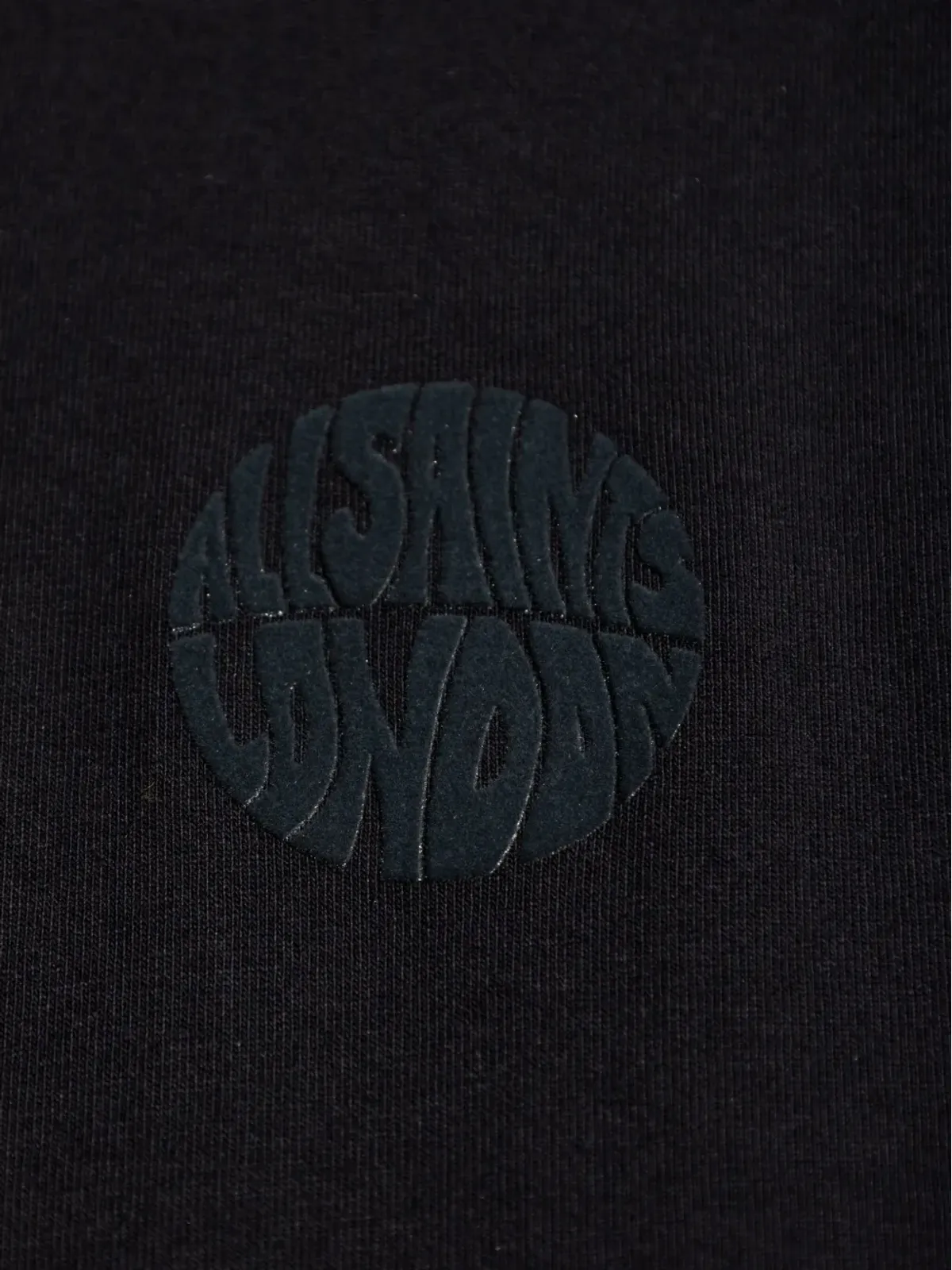 AllSaints ウェーブロゴディテール コットン Tシャツ - 画像5