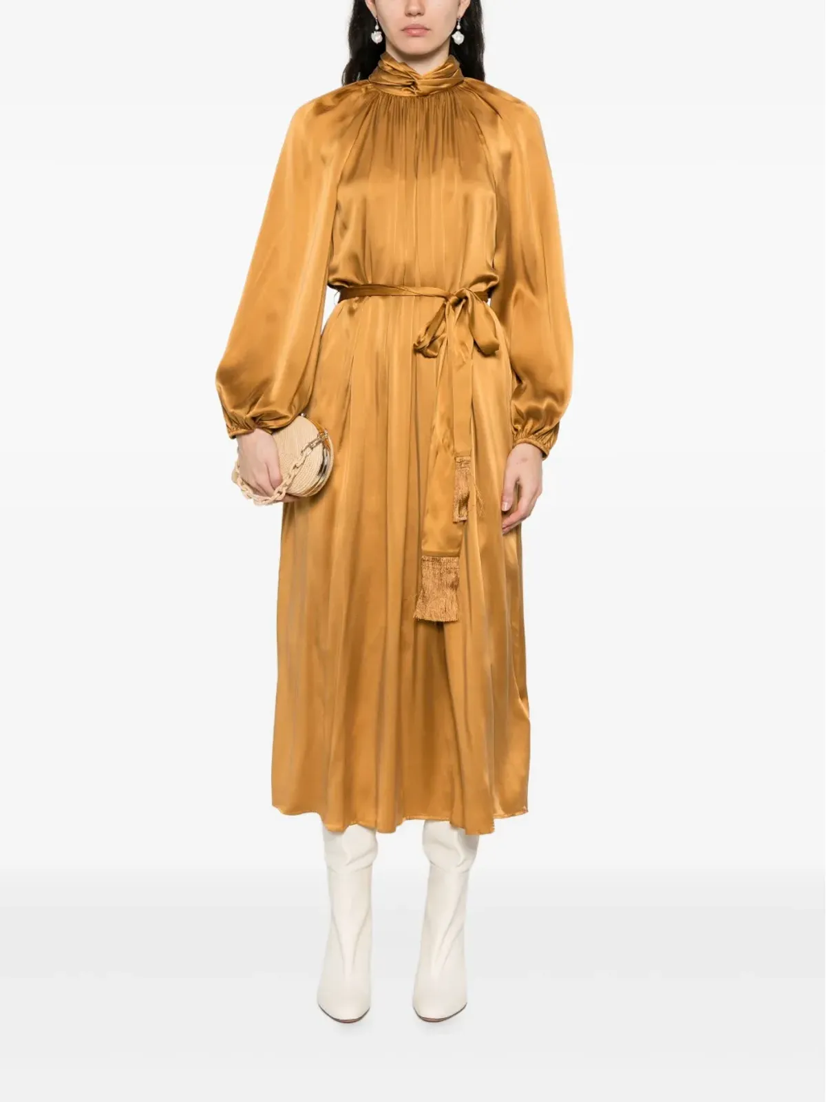 ZIMMERMANN Hypnotic Twist Sheath midi dress - Brown - 画像2