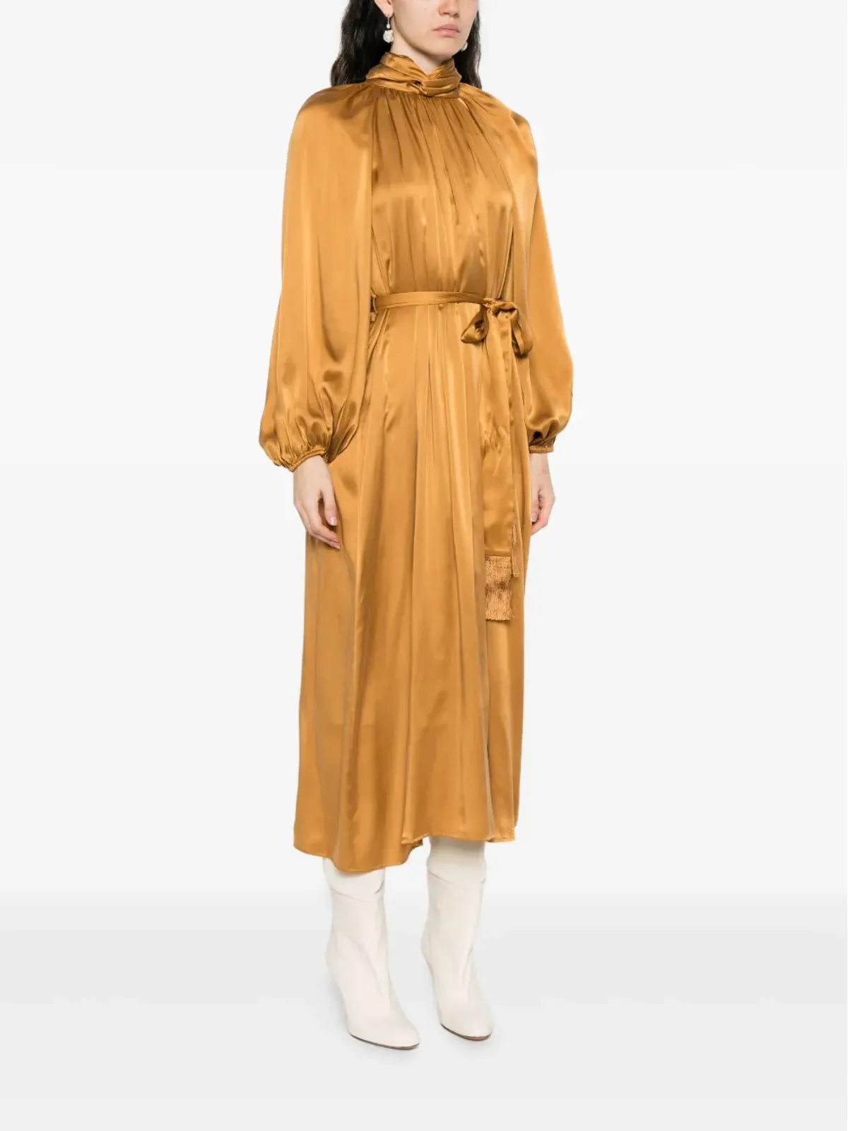 ZIMMERMANN Hypnotic Twist Sheath midi dress - Brown - 画像3