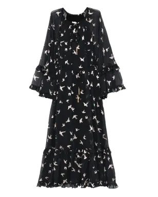 ZIMMERMANN 鳥柄プリントのフリルドレス - サムネイル1