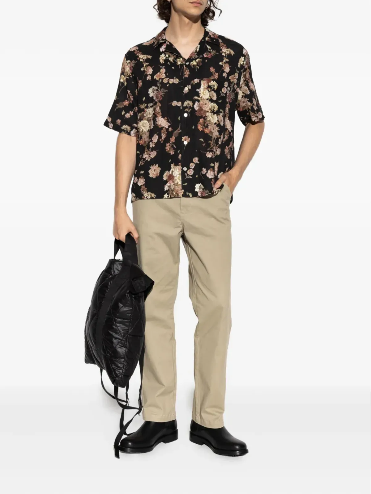 AllSaints 花柄プリント半袖シャツ - 画像2