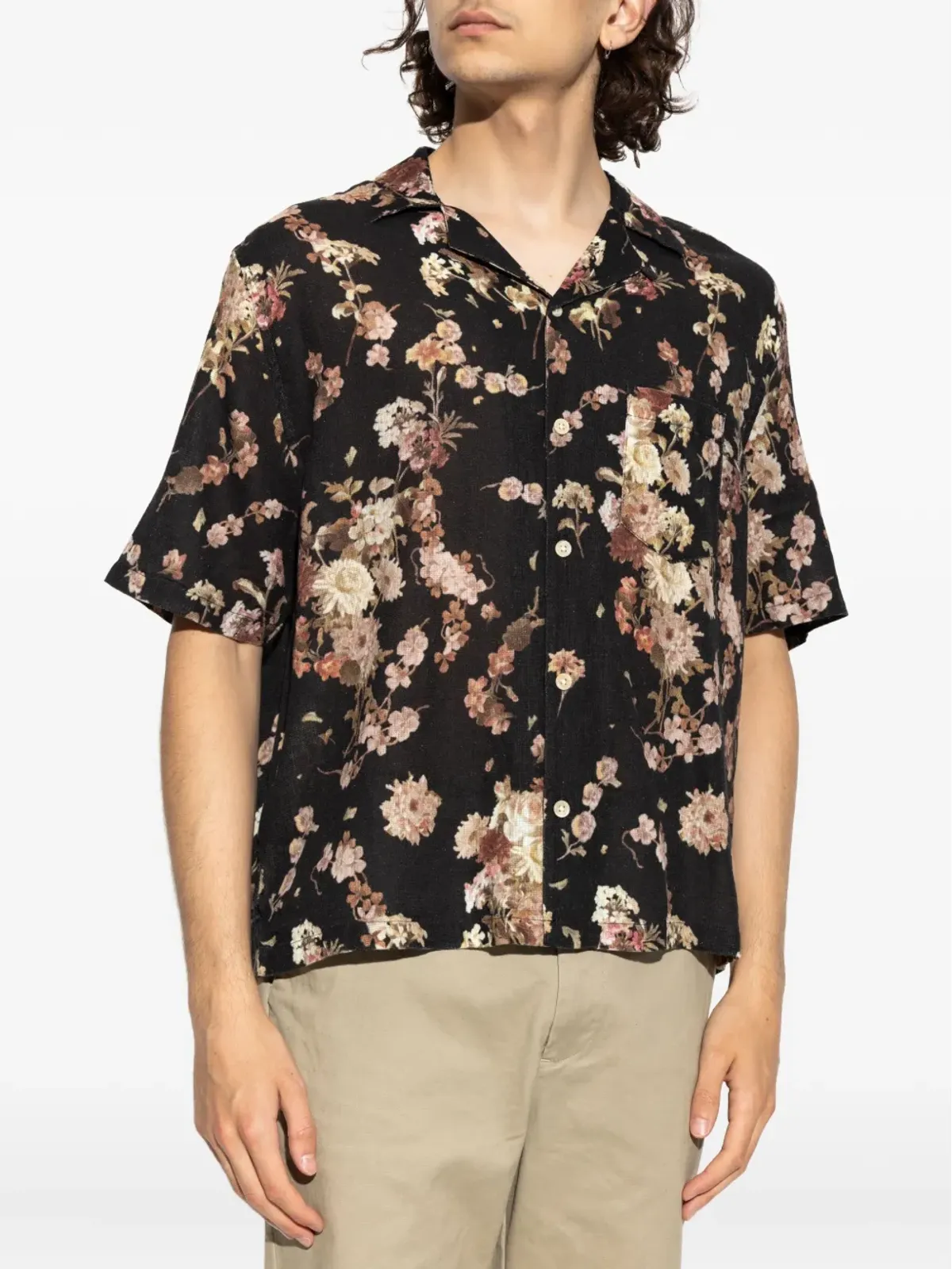 AllSaints 花柄プリント半袖シャツ - 画像3
