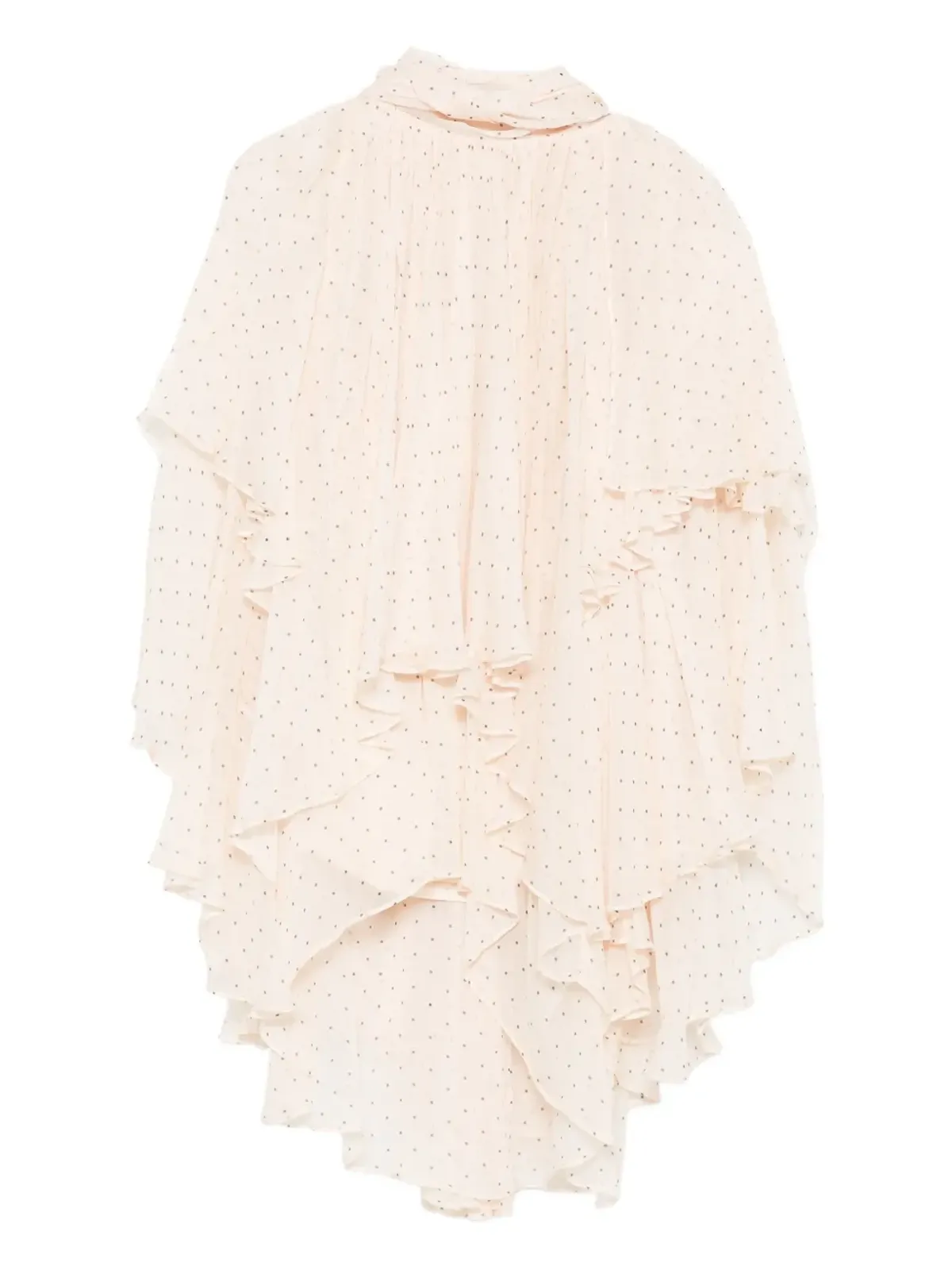 ZIMMERMANN プリーツ入りポルカドット ブラウス - 画像1