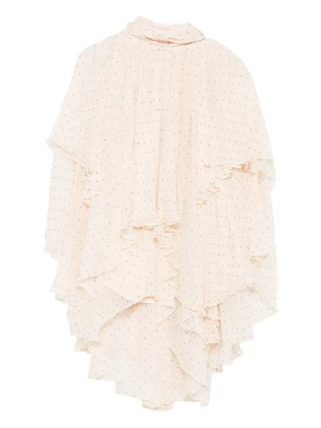 Zimmermann ZIMMERMANN プリーツ入りポルカドット ブラウスの商品画像