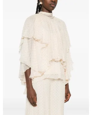 ZIMMERMANN プリーツ入りポルカドット ブラウス - サムネイル3