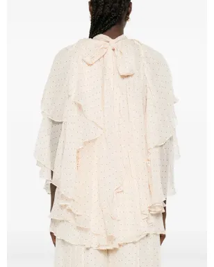 ZIMMERMANN プリーツ入りポルカドット ブラウス - サムネイル4