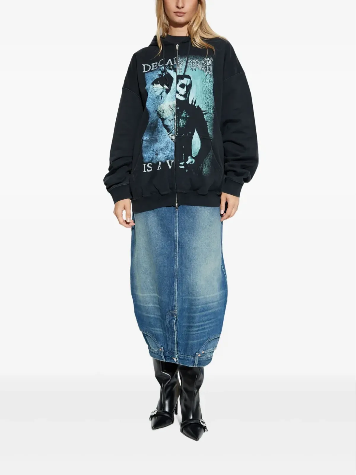 VETEMENTS グラフィックプリント ジップアップパーカー - 画像2