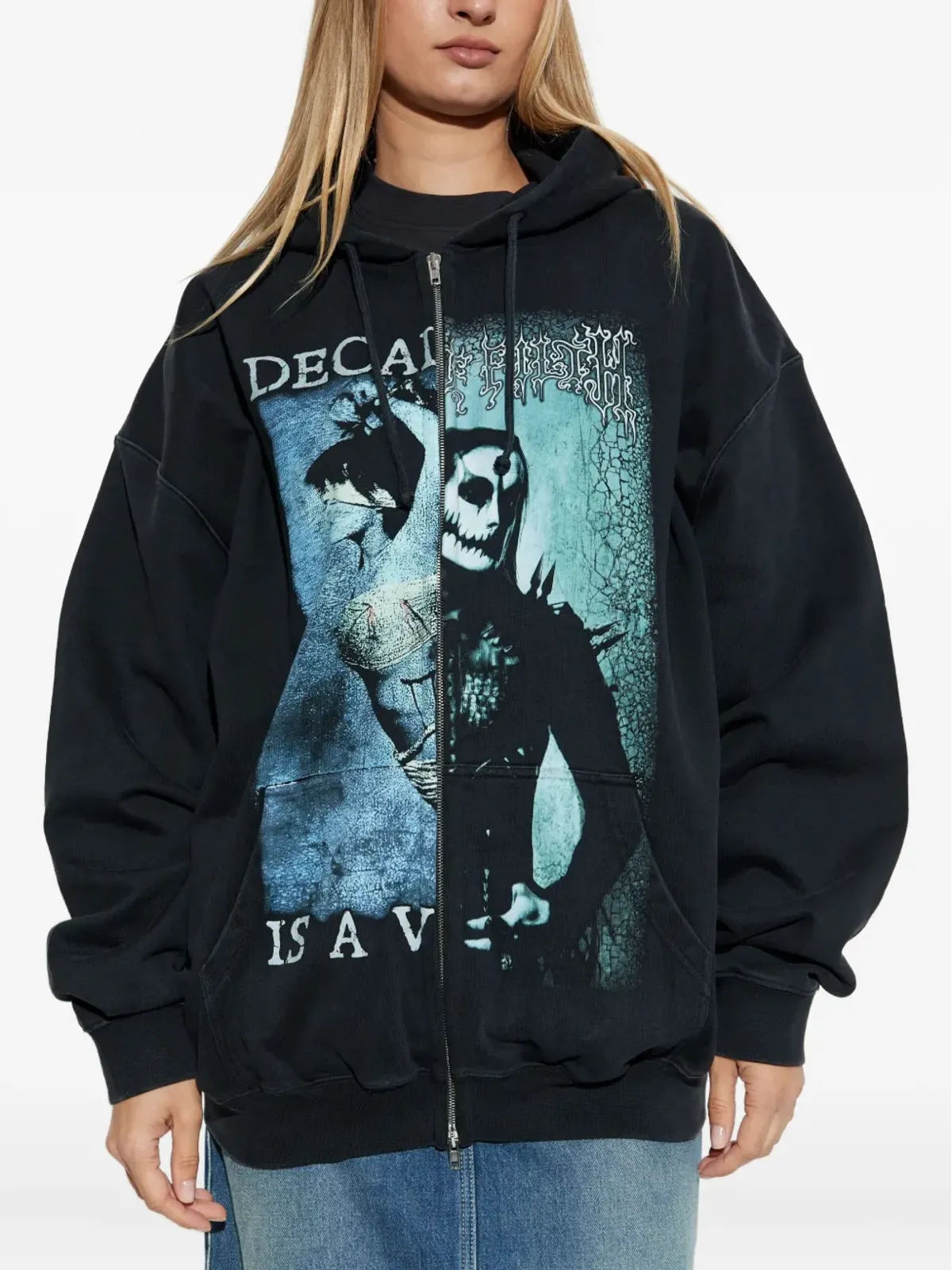 VETEMENTS グラフィックプリント ジップアップパーカー - 画像3