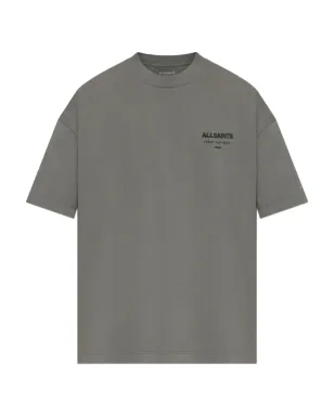AllSaints Xander ロゴディテール コットン Tシャツ - グリーン - サムネイル1