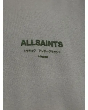 AllSaints Xander ロゴディテール コットン Tシャツ - グリーン - サムネイル5