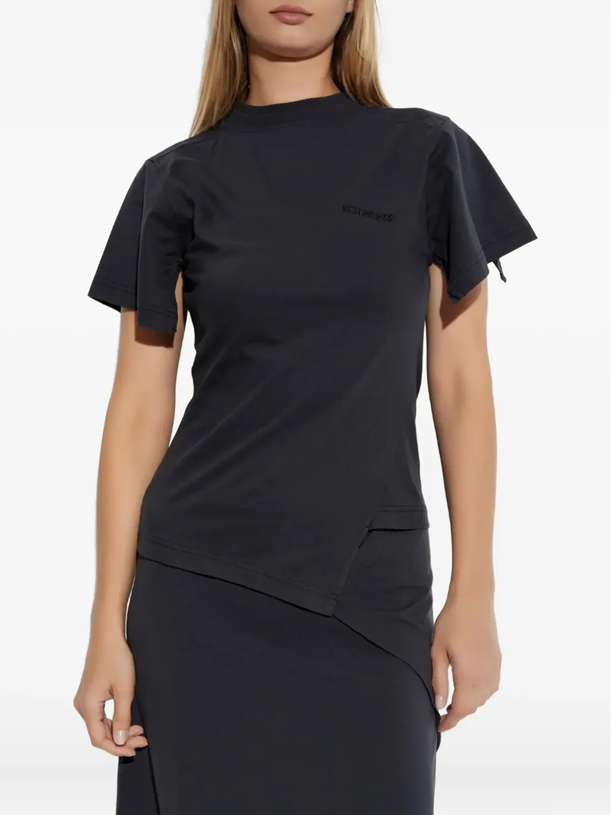 VETEMENTS アシンメトリックレイヤードTシャツ - 画像3