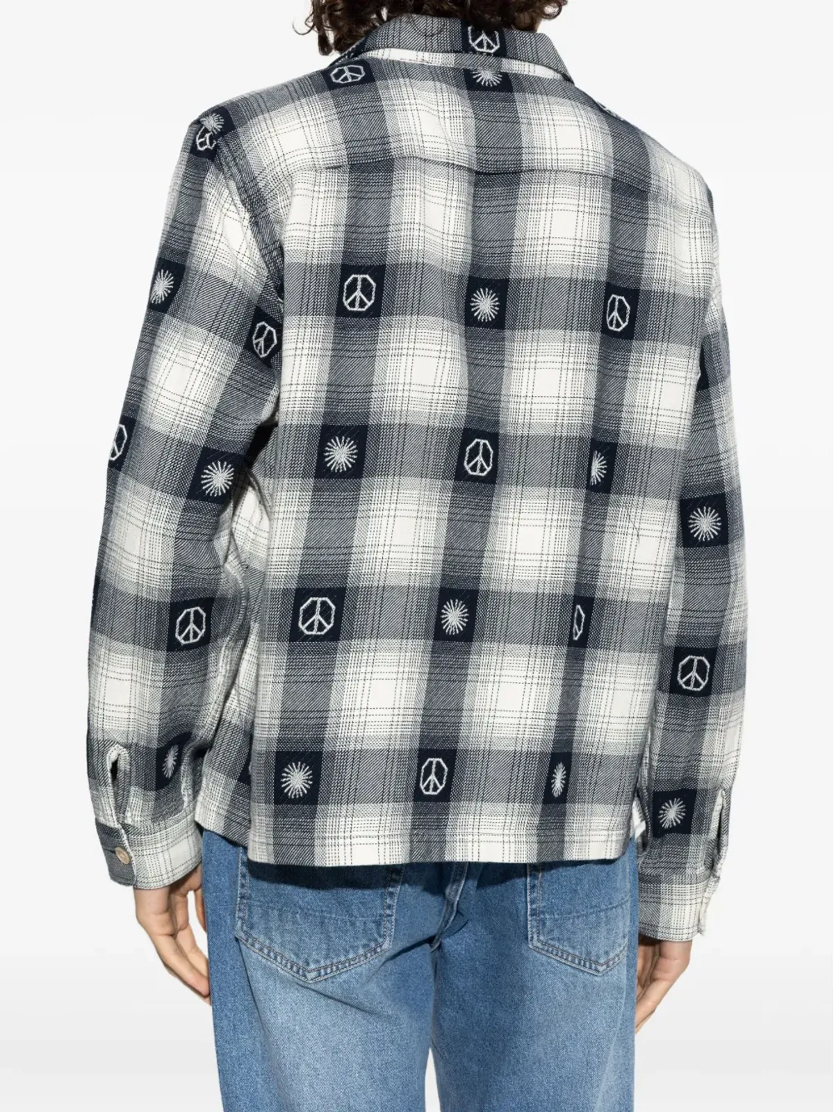 AllSaints ピースシンボル チェックシャツ - 画像4