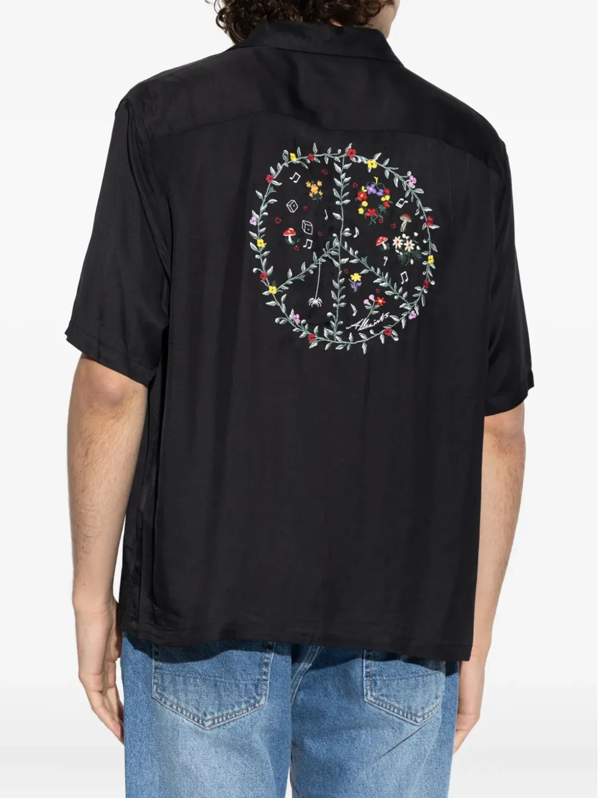 AllSaints グラフィック刺繍シャツ - 画像4