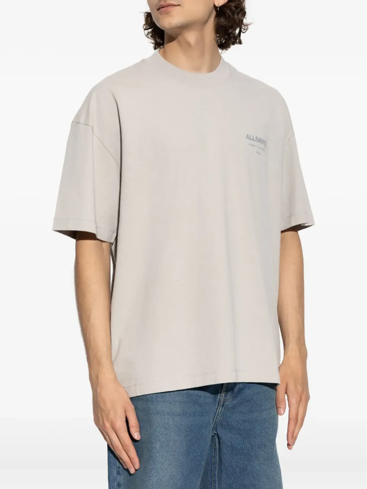 AllSaints 刺繍ロゴ入り コットン Tシャツ - 画像3