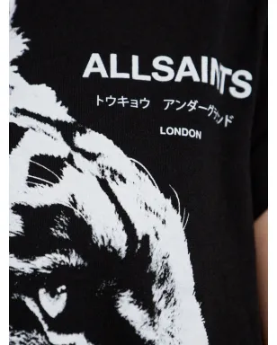 AllSaints タイガープリント コットン Tシャツ - ブラック - サムネイル5