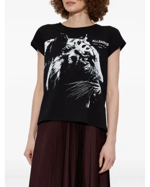 AllSaints タイガープリント コットン Tシャツ - ブラック - サムネイル3