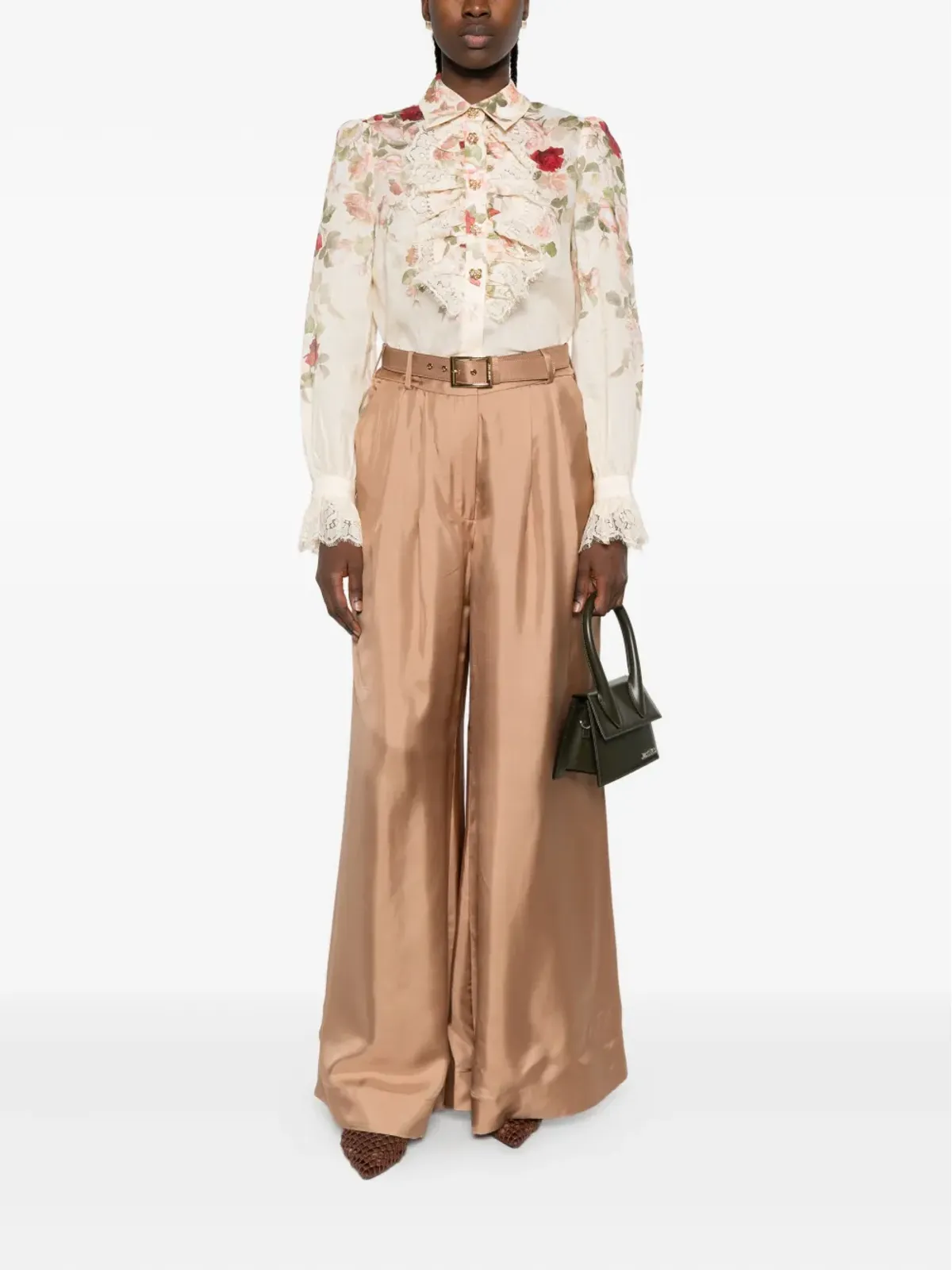 ZIMMERMANN 花柄レーストリムシャツ - 画像2
