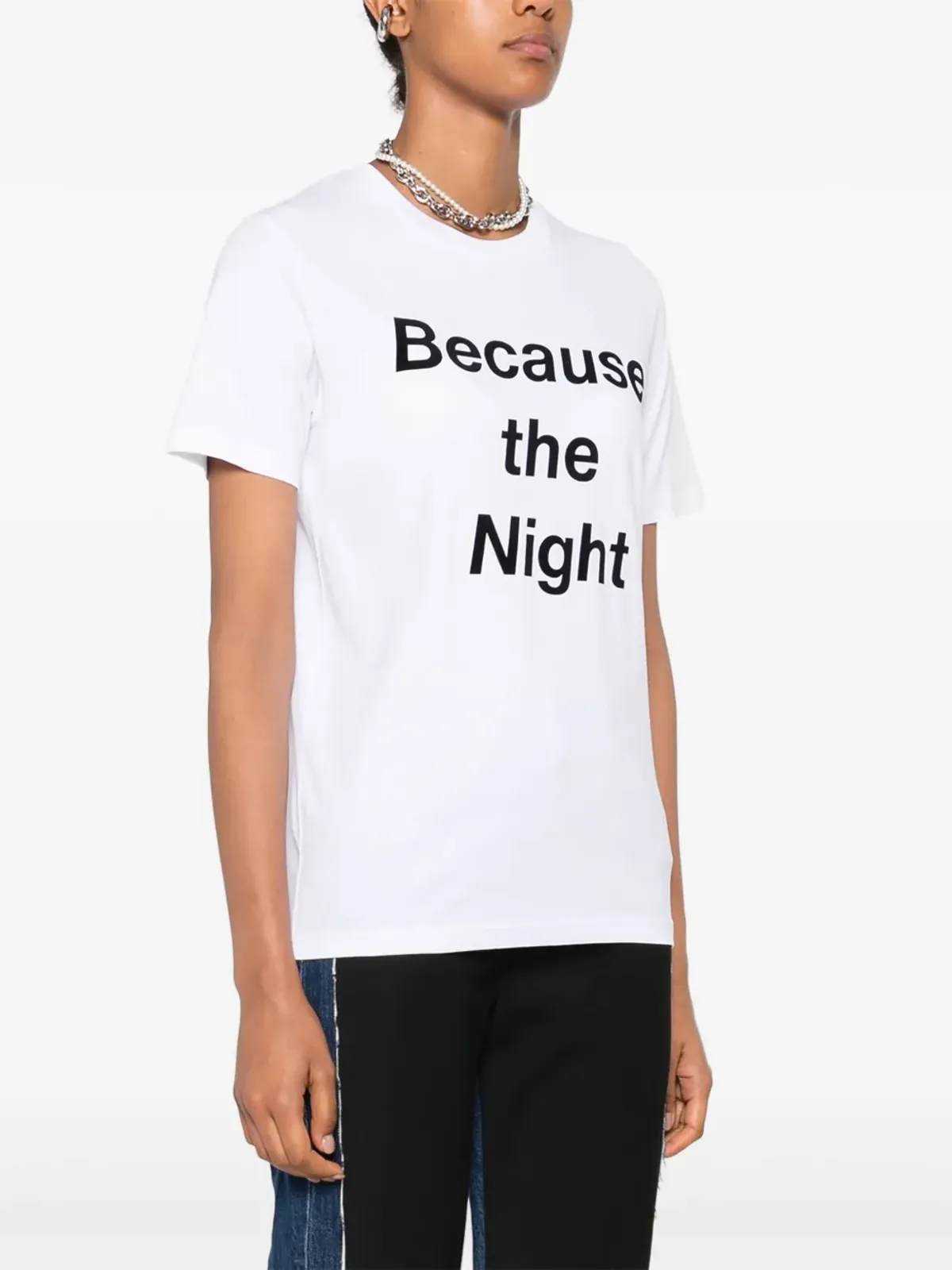 Lutz Huelle オーガニックコットンTシャツ - ホワイト - 画像3