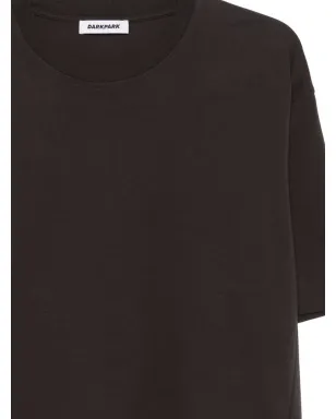 DARKPARK クルーネック半袖Tシャツ - ブラウン - サムネイル3
