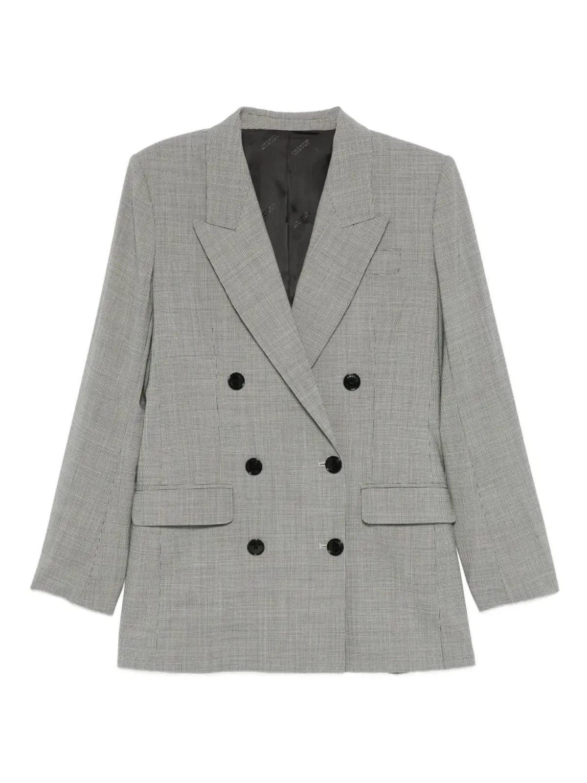 MARANT ÉTOILE チェック柄ダブルブレストジャケット - 画像1