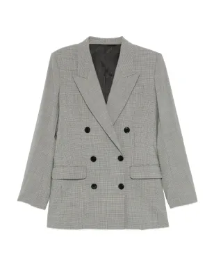 MARANT ÉTOILE チェック柄ダブルブレストジャケット - サムネイル1