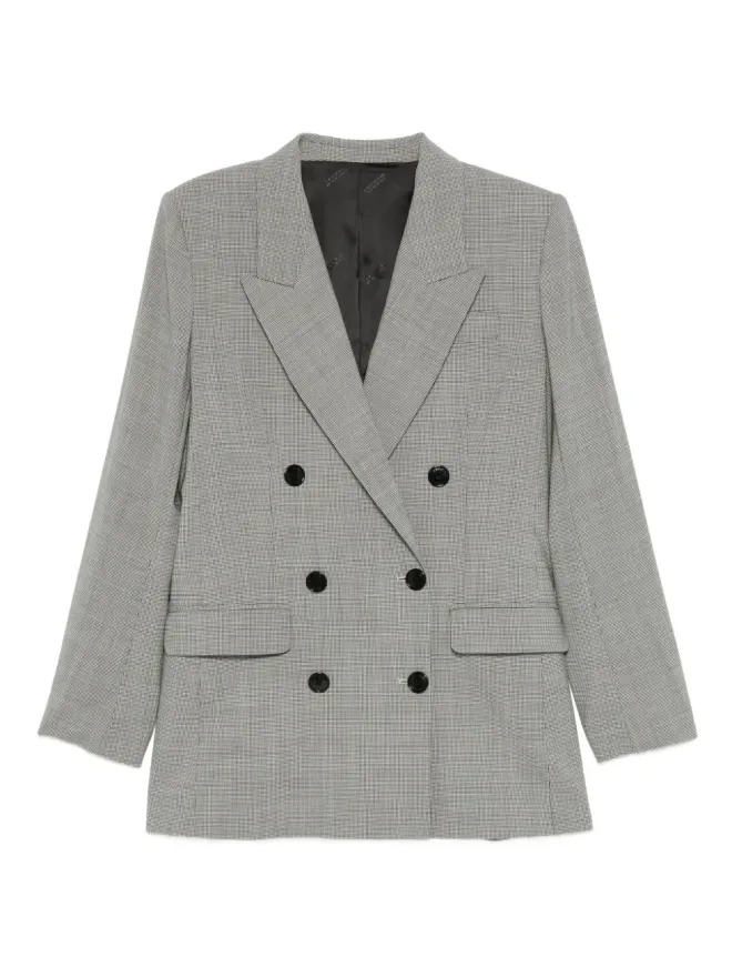 MARANT ÉTOILE MARANT ÉTOILE チェック柄ダブルブレストジャケットの商品画像