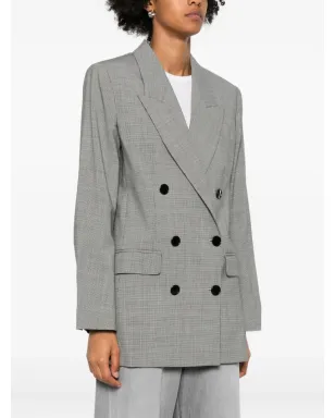 MARANT ÉTOILE チェック柄ダブルブレストジャケット - サムネイル3