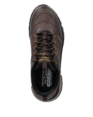 Skechers 防水 レースアップ スニーカー ブラウン - サムネイル3