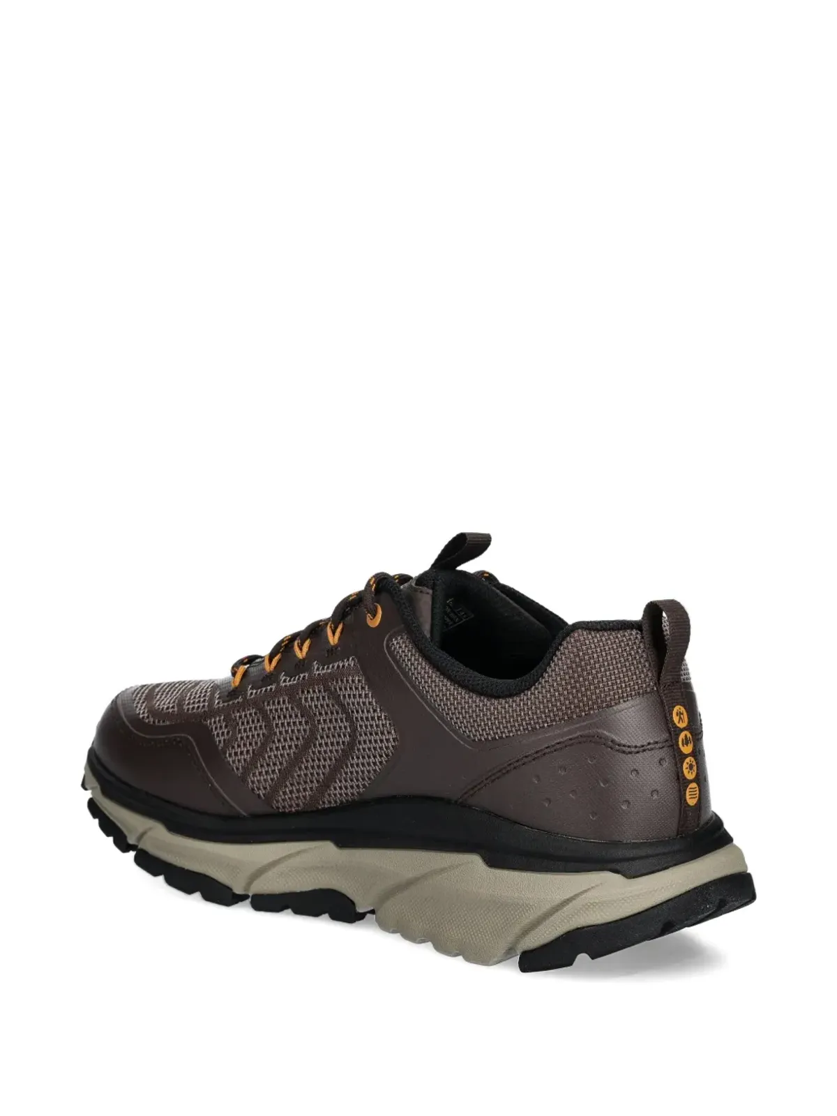 Skechers 防水 レースアップ スニーカー ブラウン - 画像4