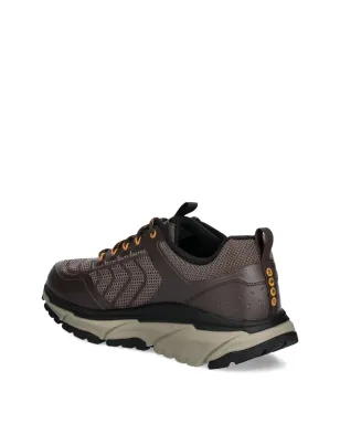 Skechers 防水 レースアップ スニーカー ブラウン - サムネイル4