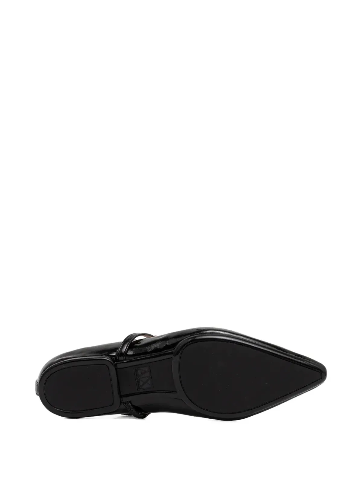 Armani Exchange ポインテッドストラップ バレエフラット - 画像5