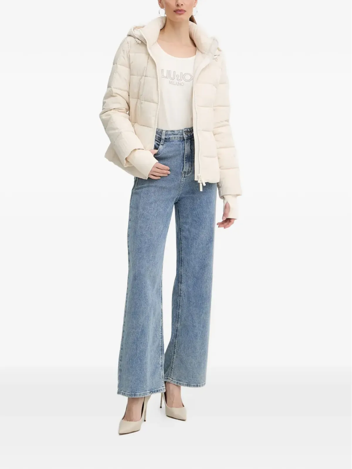 Armani Exchange フード付きパデッドジャケット - 画像2