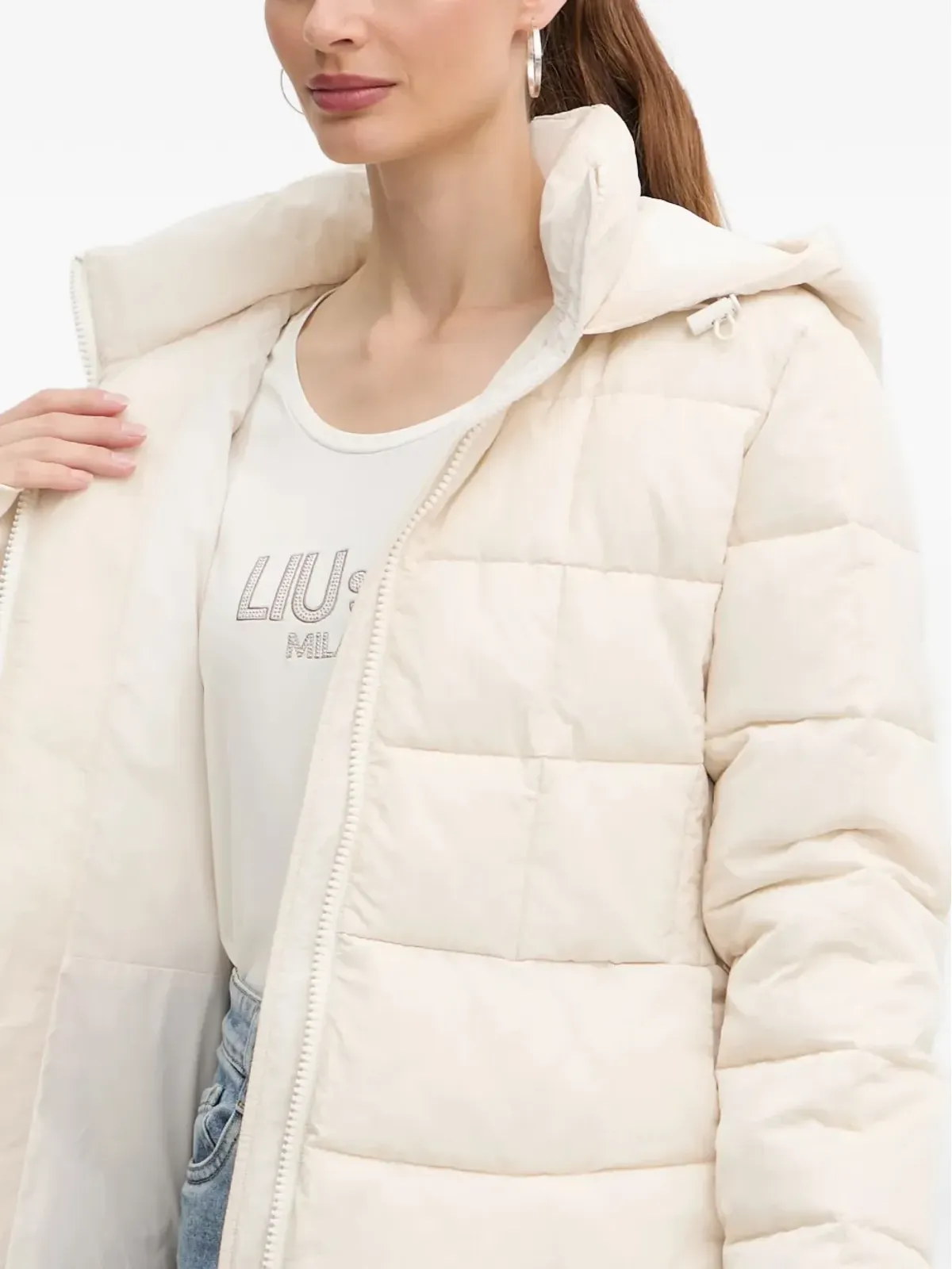 Armani Exchange フード付きパデッドジャケット - 画像4