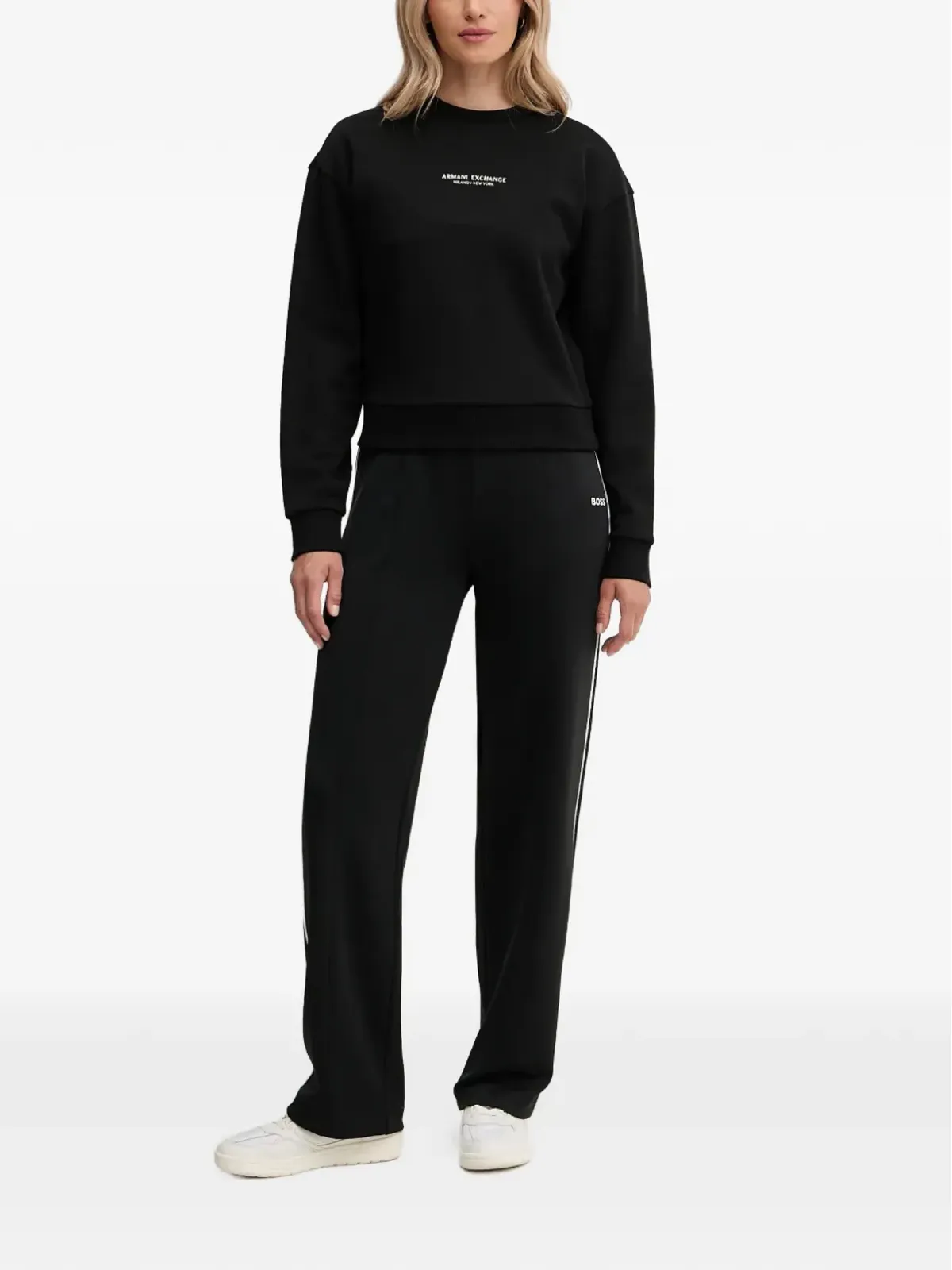 Armani Exchange ロゴディテール クルーネック スウェットシャツ - 画像2