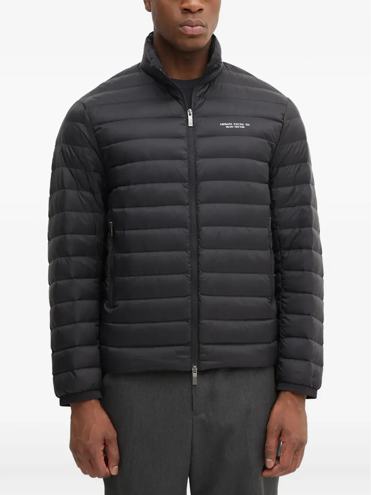Armani Exchange zip-fastening padded jacket - Black - 画像1