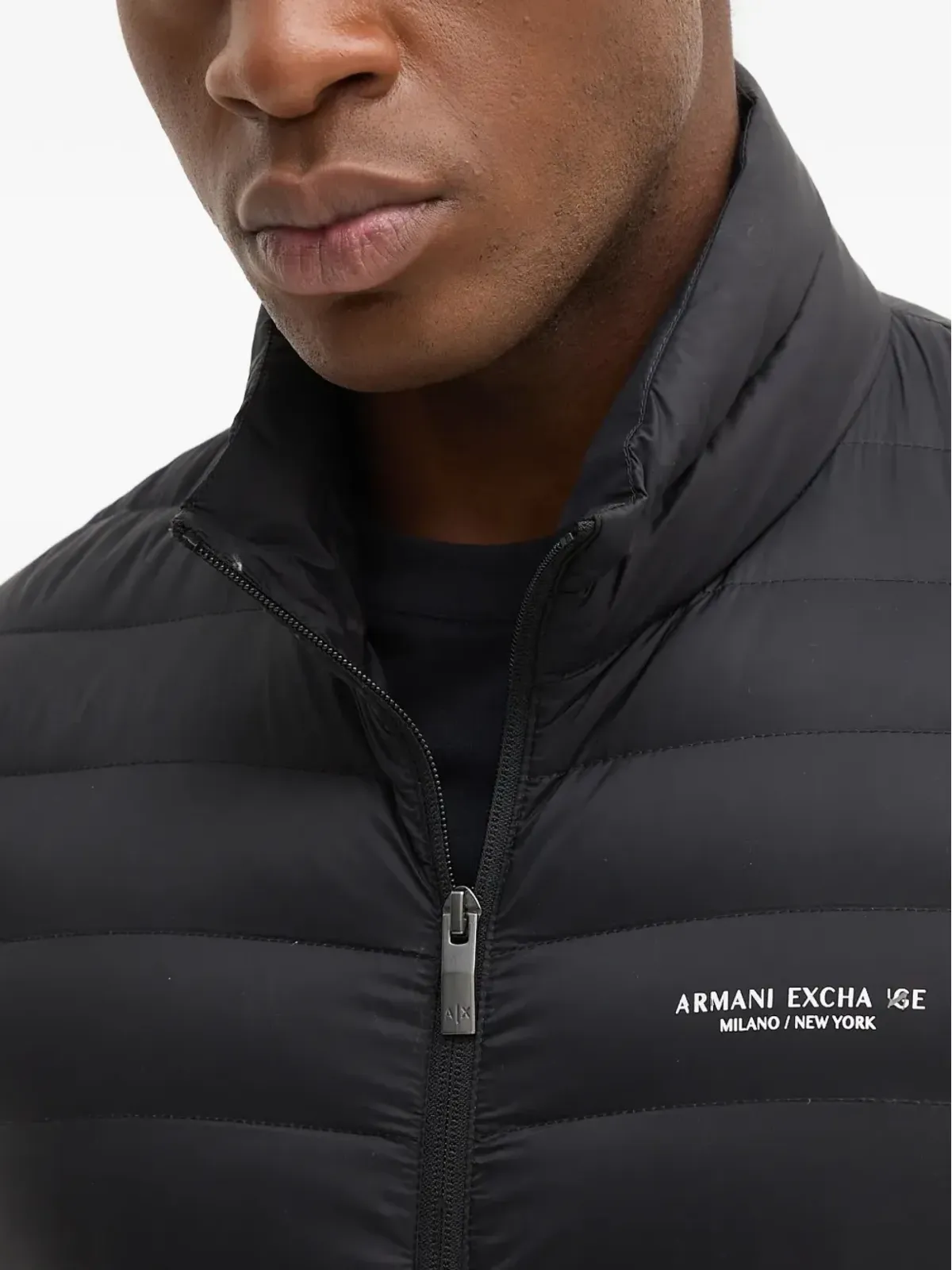 Armani Exchange zip-fastening padded jacket - Black - 画像5