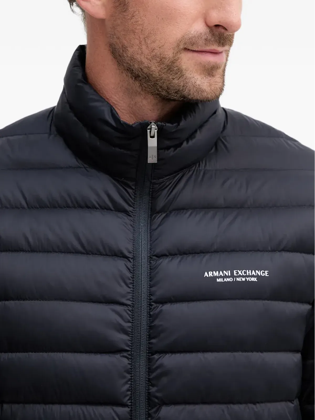 Armani Exchange ジップドキルテッドジャケット - 画像4