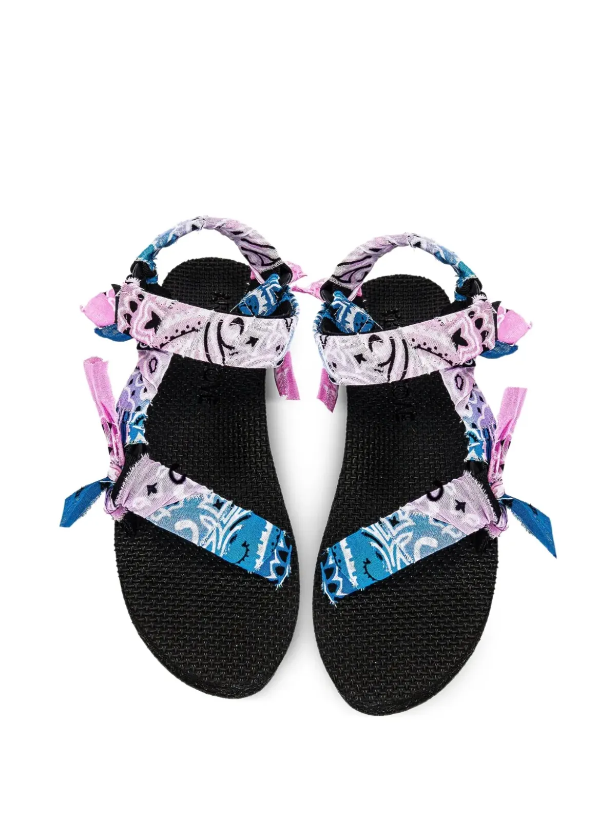 Arizona Love 2.5mm Trekky バンダナ柄プラットフォームサンダル - ブルー - 画像2
