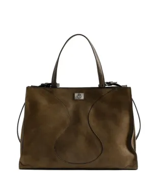 Zadig&Voltaire 曲線ディテール スエード トートバッグ - サムネイル1